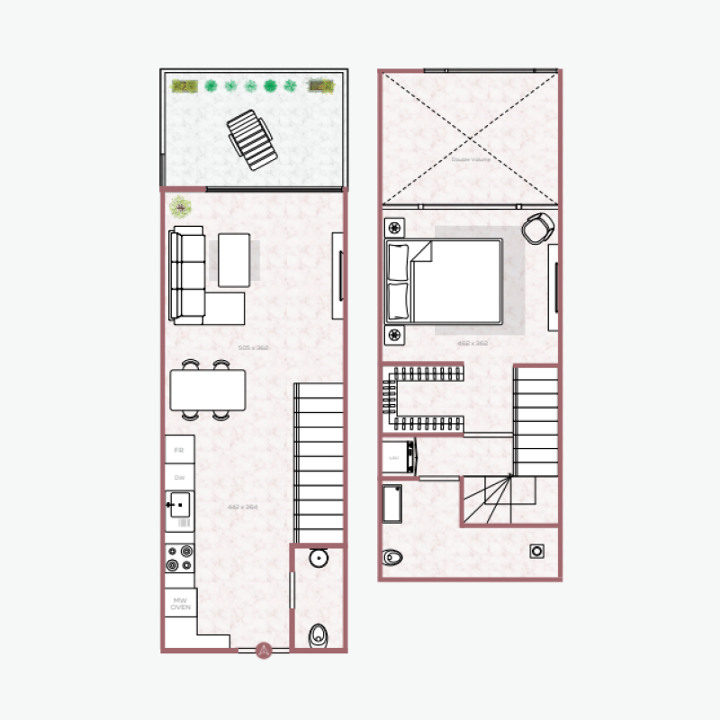 1 bedroom plan