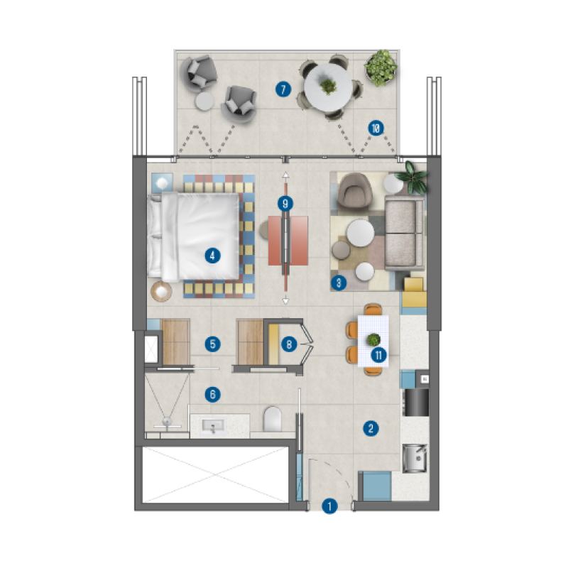 Apartments plan