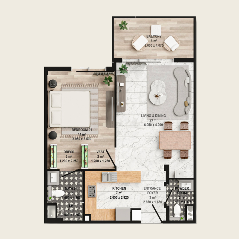 Apartments plan