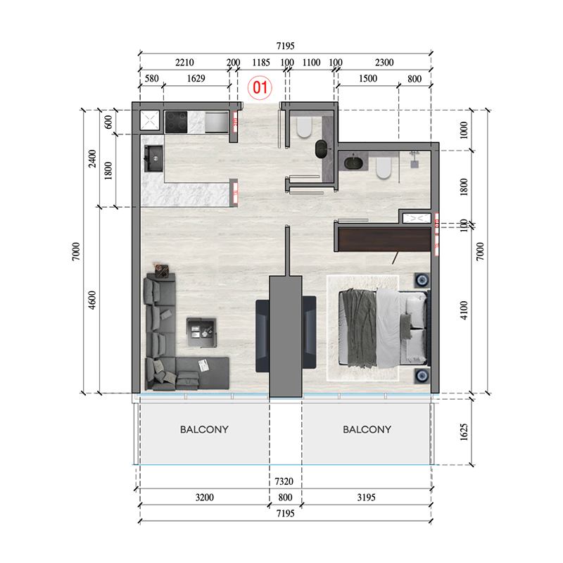 Apartments plan