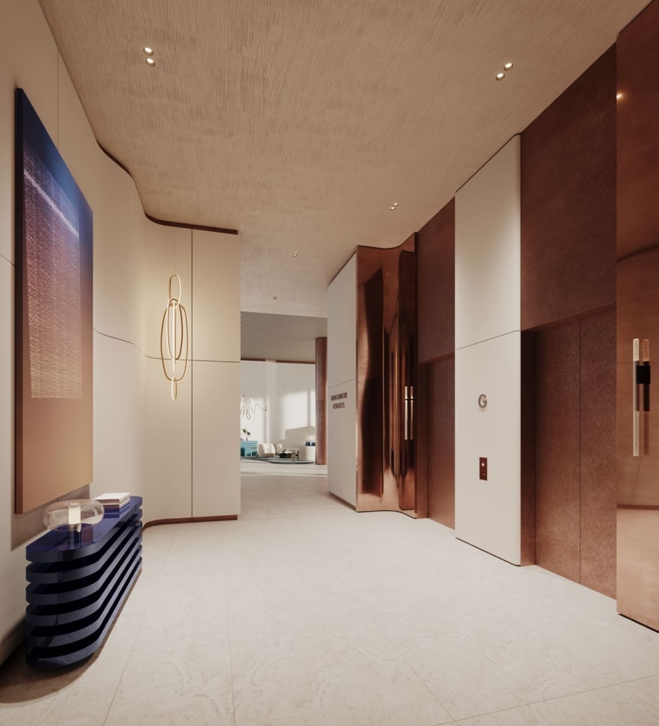 Dubai Harbour Residence lobby 2