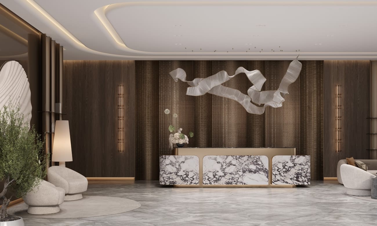 One Park Square lobby 1