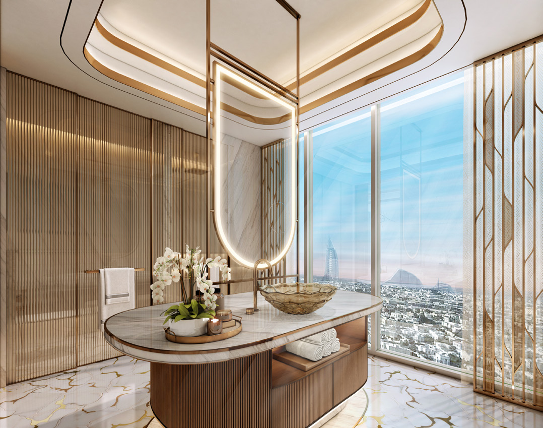 Fairmont Residences Dubai Skyline interior 6