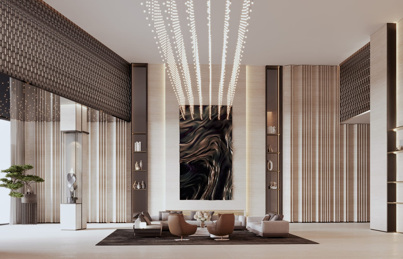 One by Binghatti lobby 1