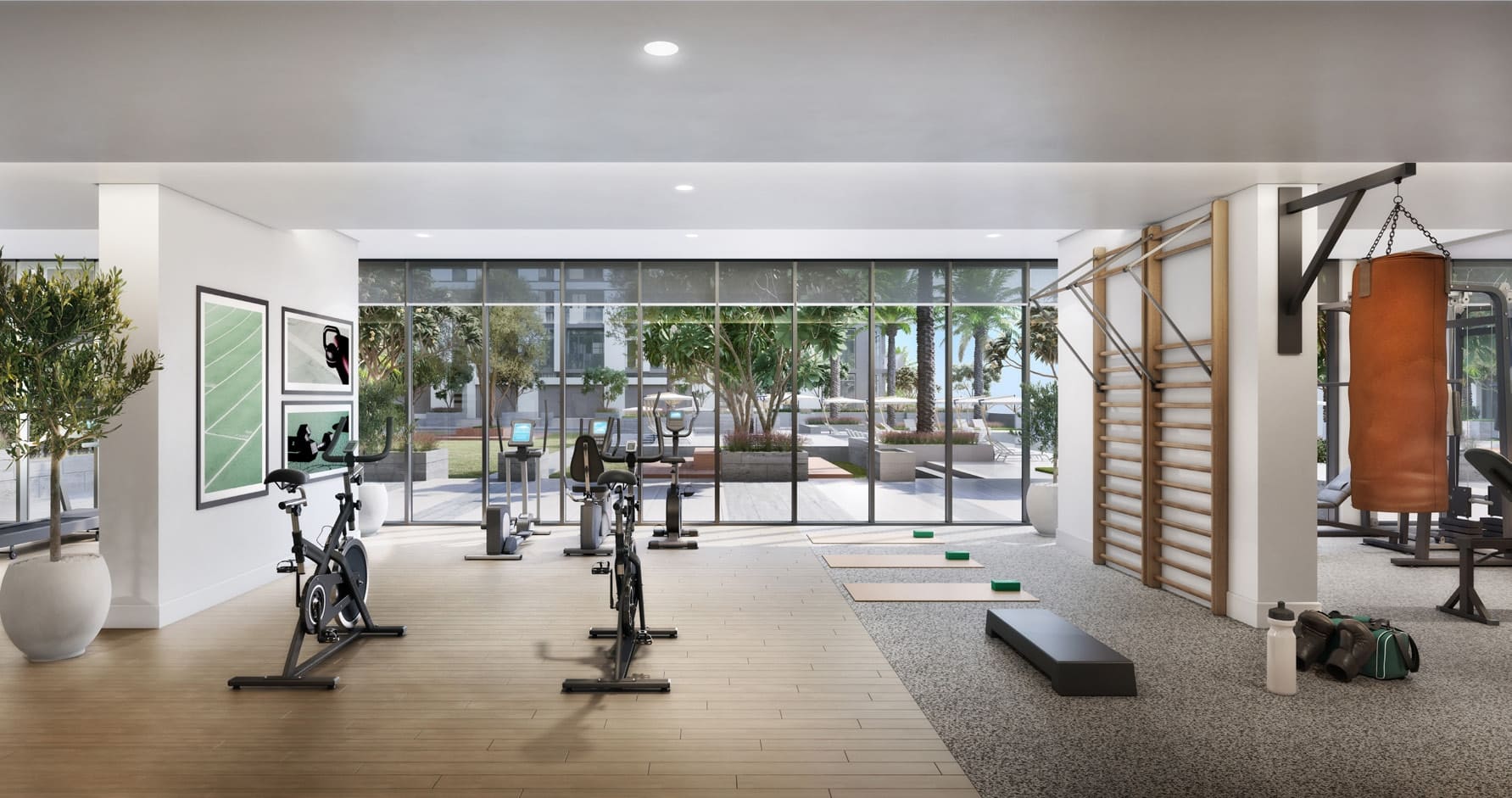 Fully equipped gym amenity image