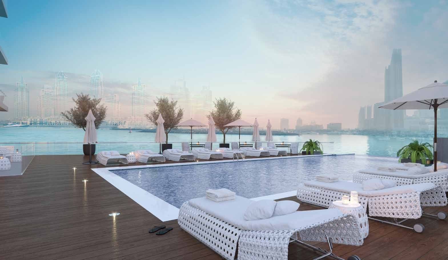 Infinity pool & terrace overlooking Dubai Marina amenity image