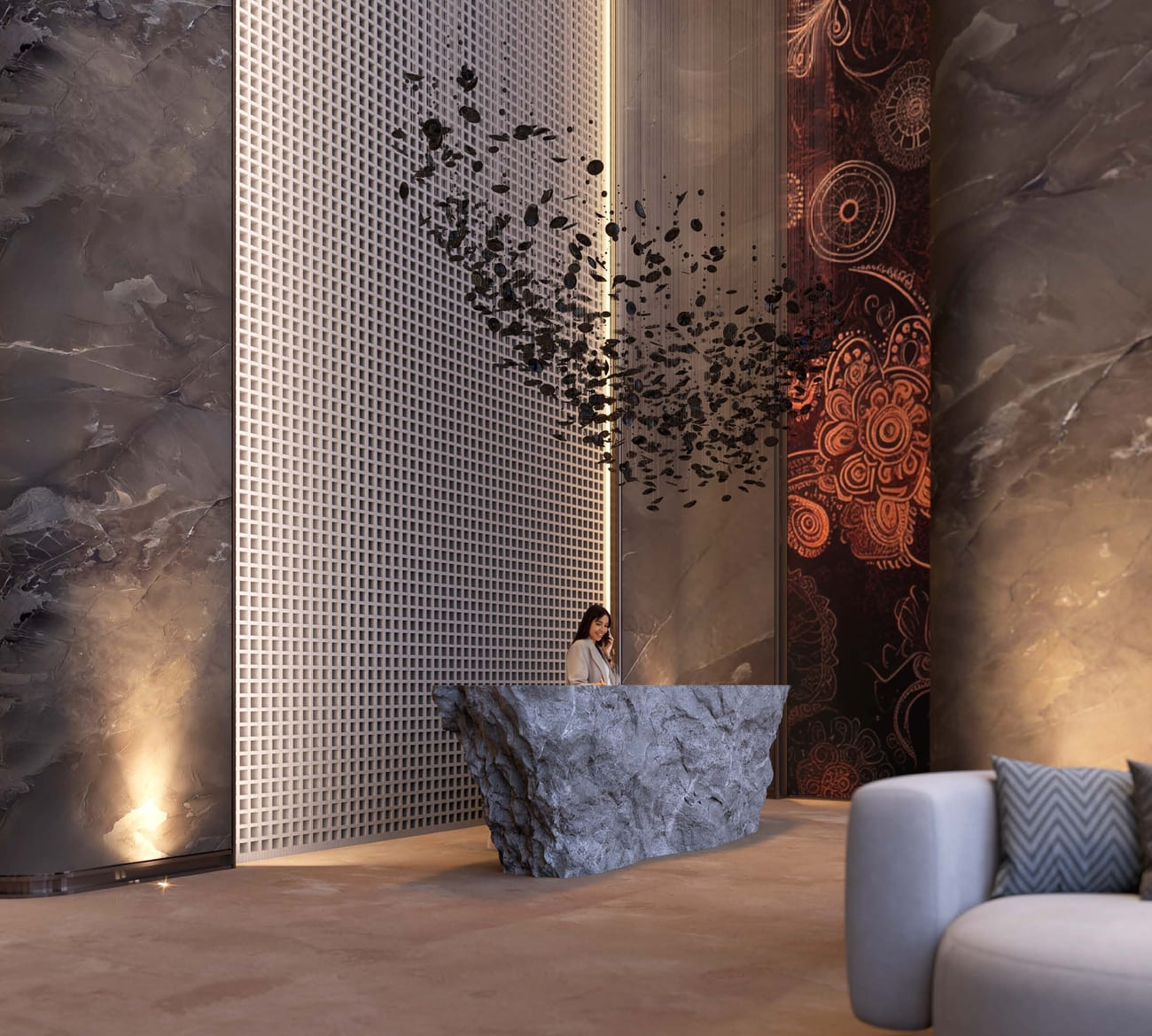 Ananda Residences lobby 2