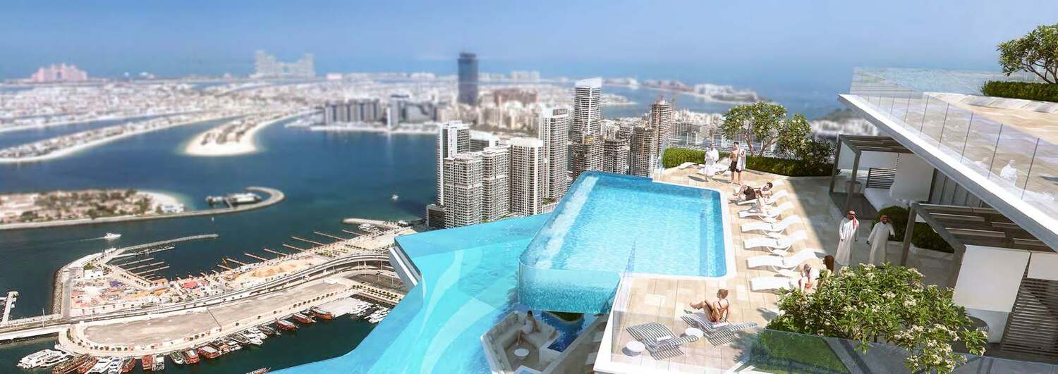 Waterfront property rooftop infinity pool amenity image