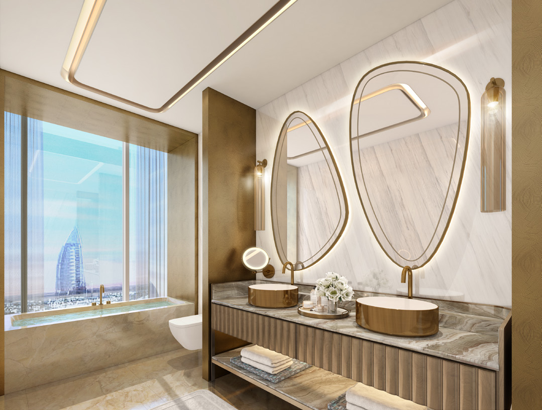 Fairmont Residences Dubai Skyline interior 4