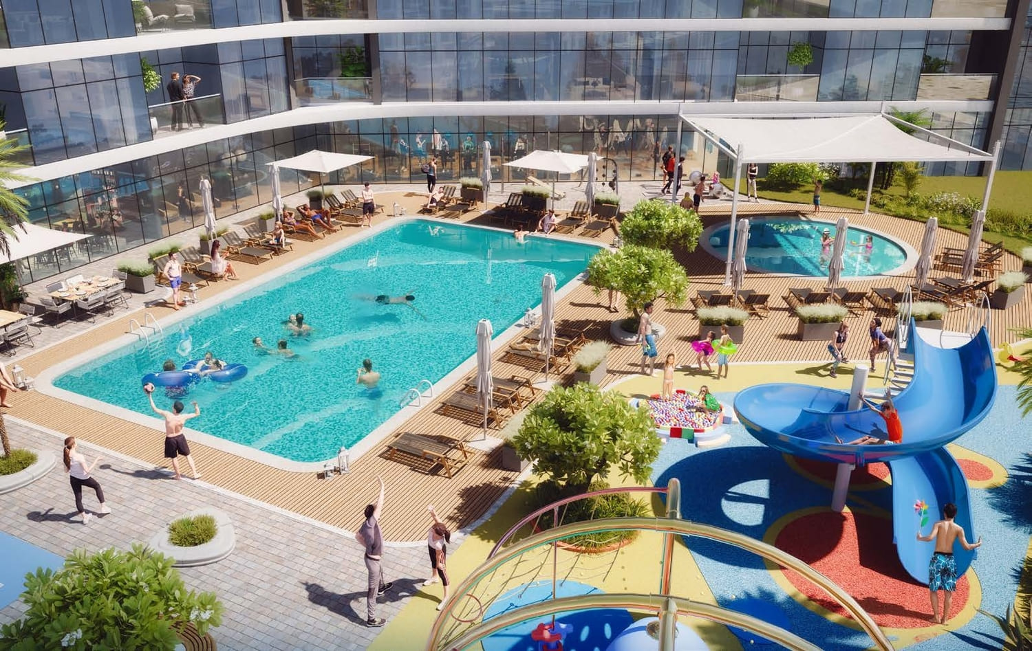 Lap and Kids Pool and Kids Play Area amenity image