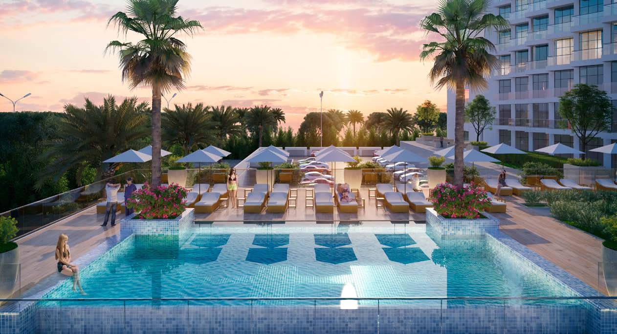 Two temperature-controlled swimming pools amenity image