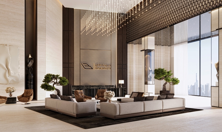 One by Binghatti lobby 3