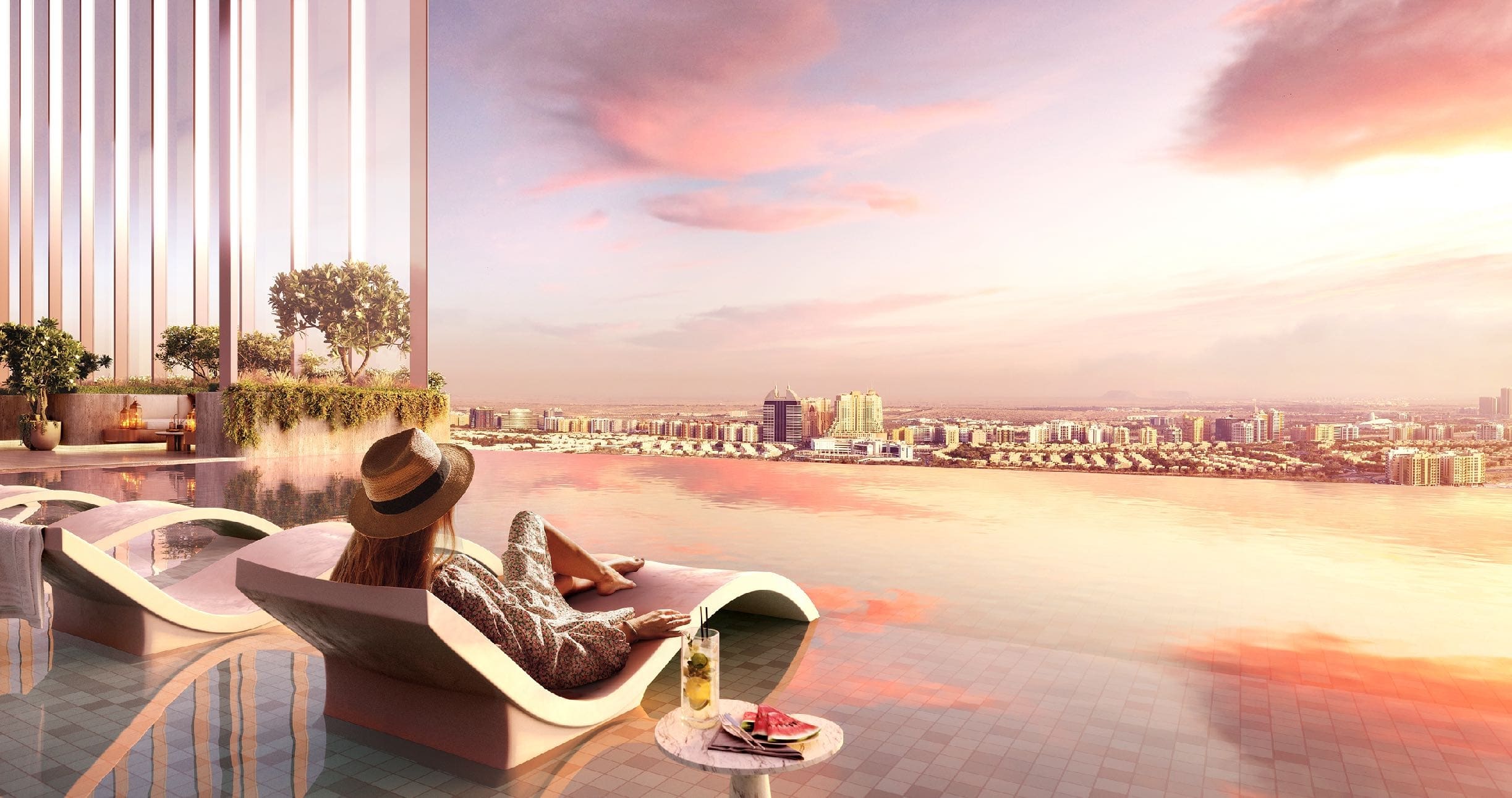 Rooftop Infinity Pool & Social Areas amenity image