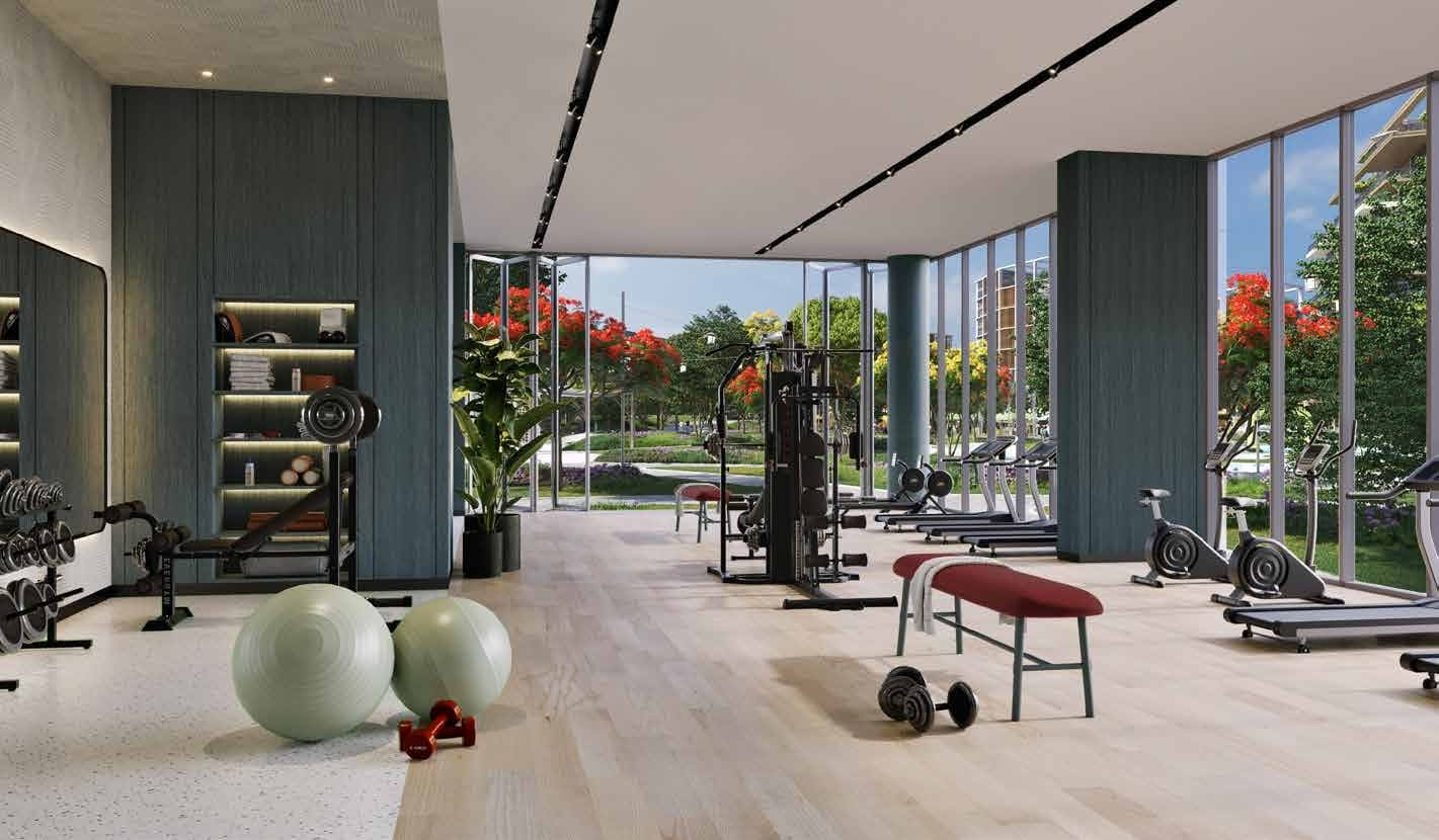 Outdoor gym and fitness station amenity image