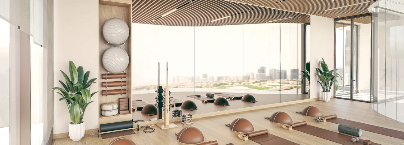 Indoor Yoga Studio and Outdoor Yoga Court amenity image