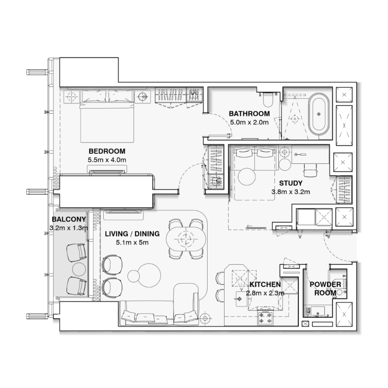 Apartments plan