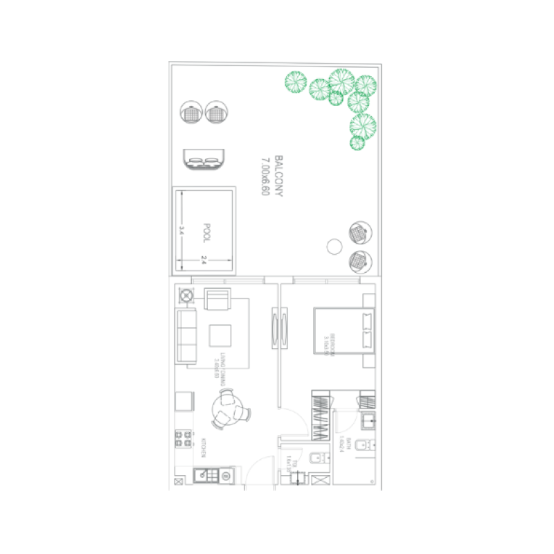 Presidential Suite plan