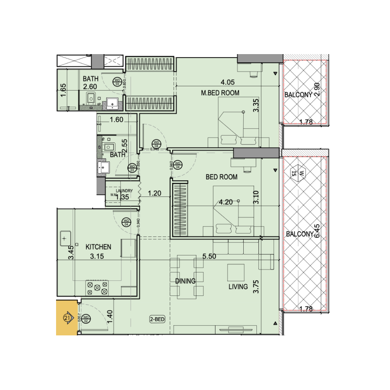 Apartments plan
