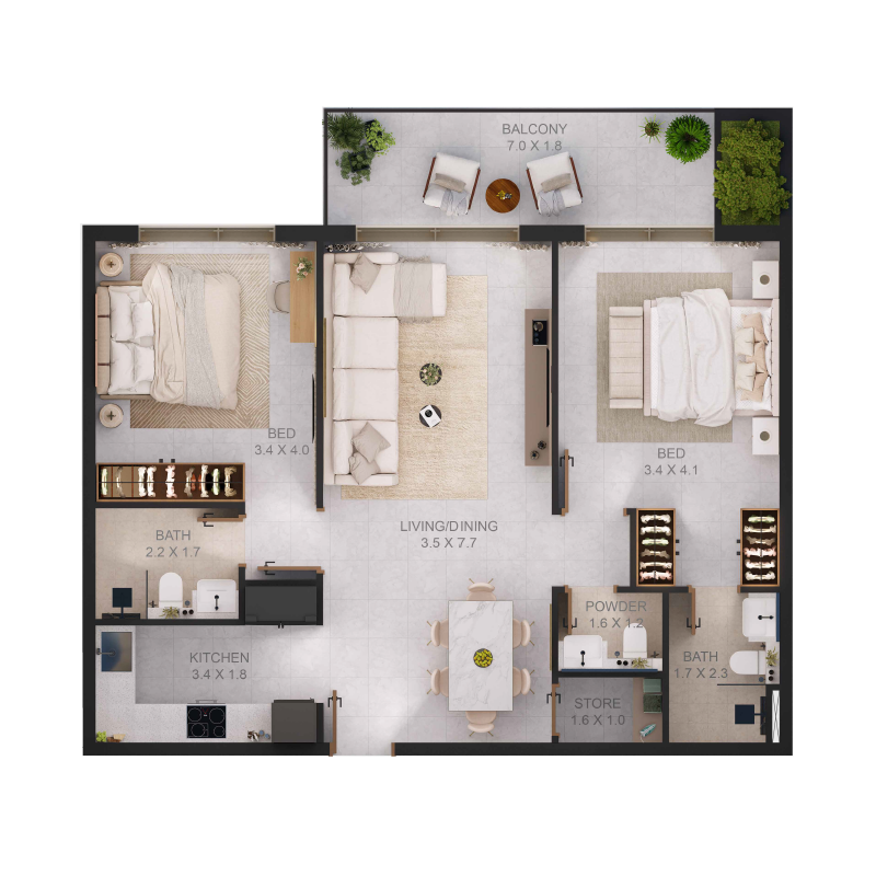 Apartments plan