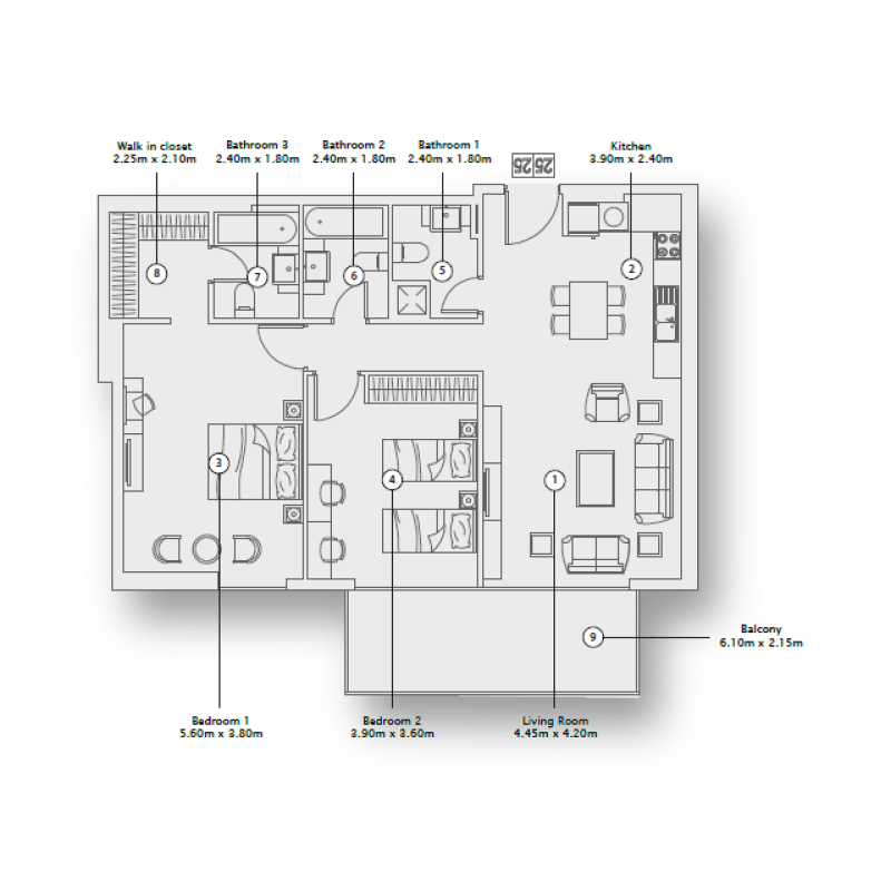 Apartments plan