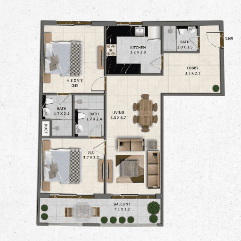 Apartments plan