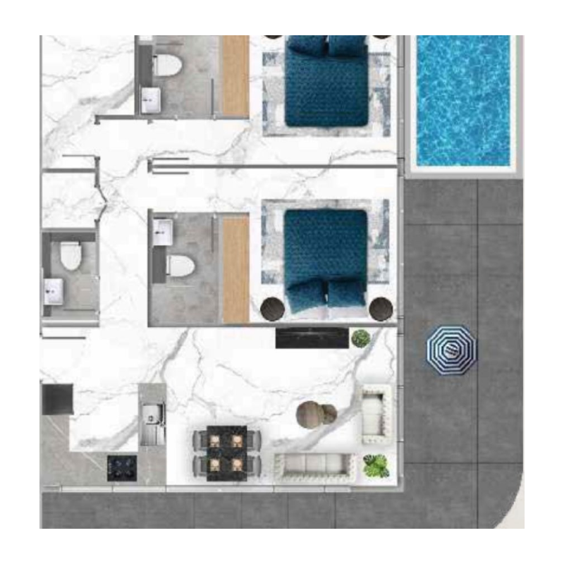 2 bedroom plan