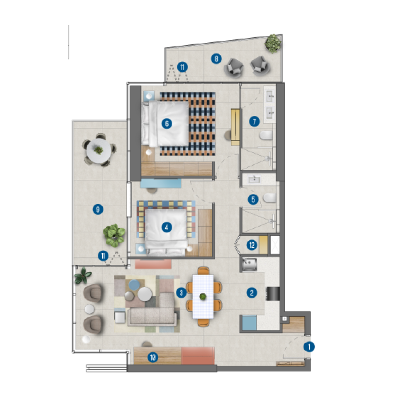 Apartments plan