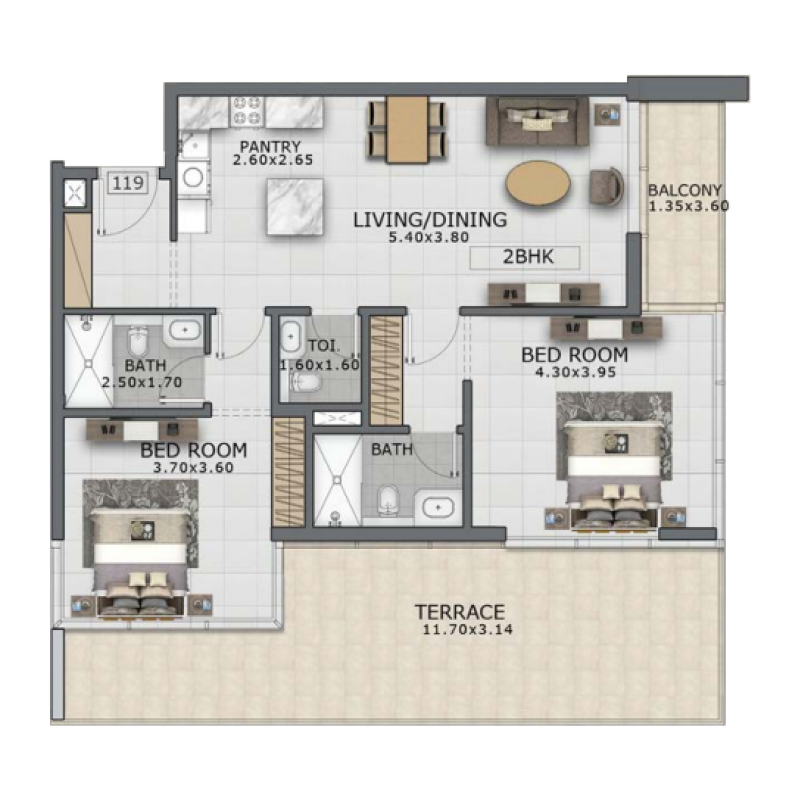 Apartments plan