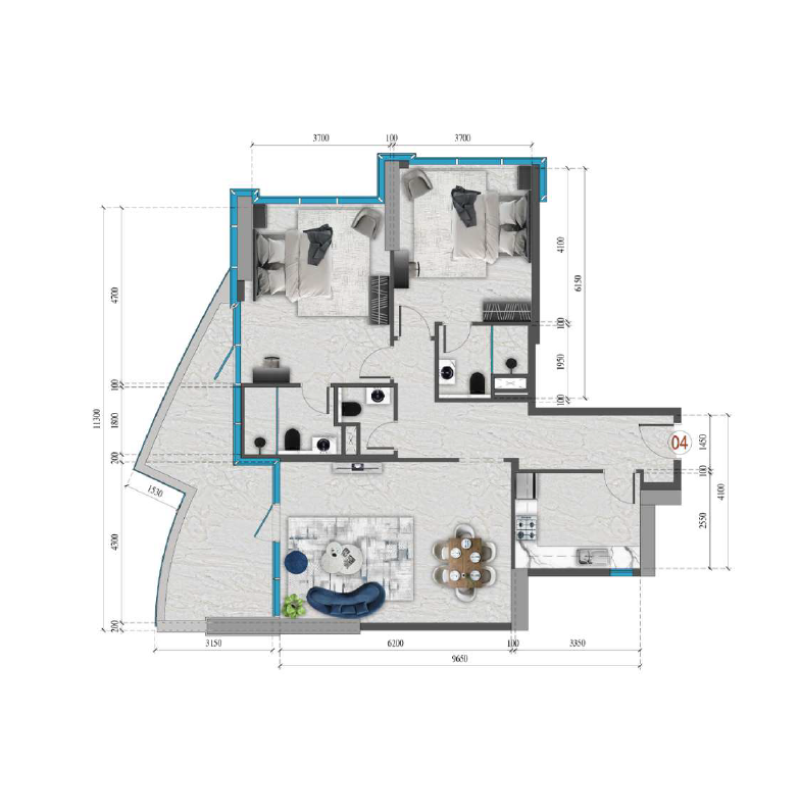 Apartments plan