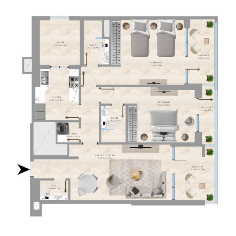 Apartments plan