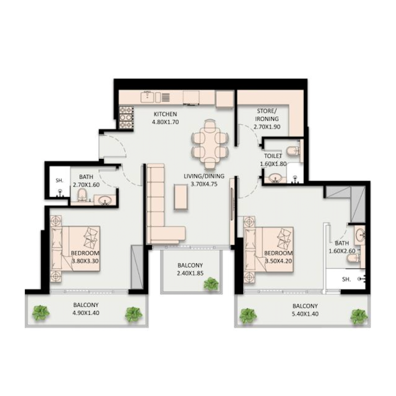 Apartments plan
