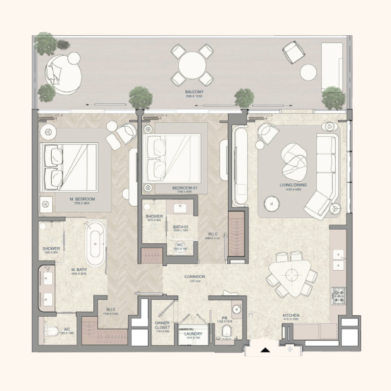 Apartments plan