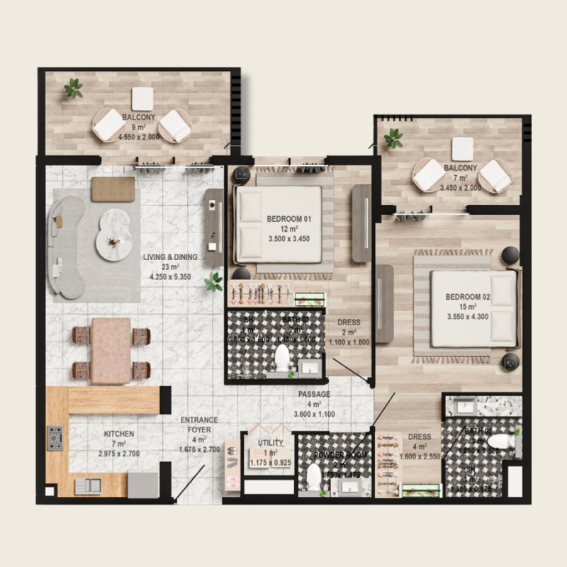 Apartments plan