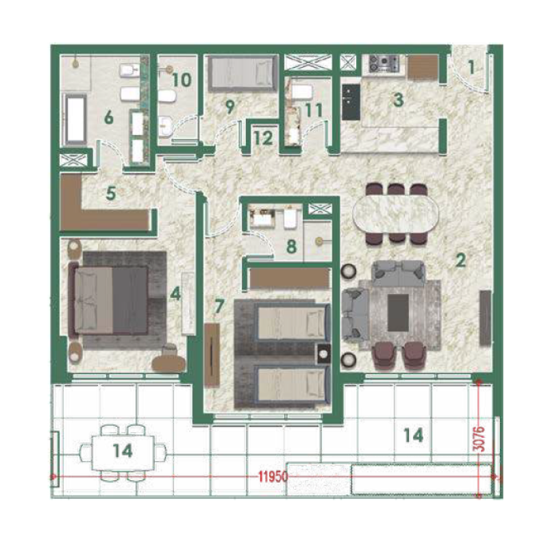 Apartments plan