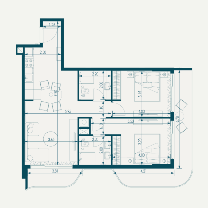 Apartments plan