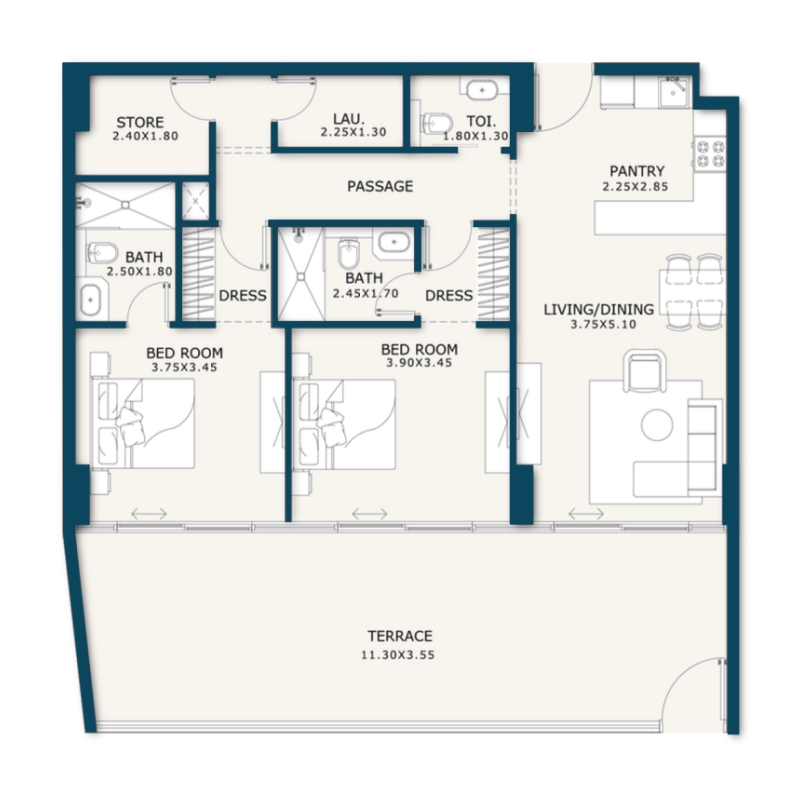 Apartments plan