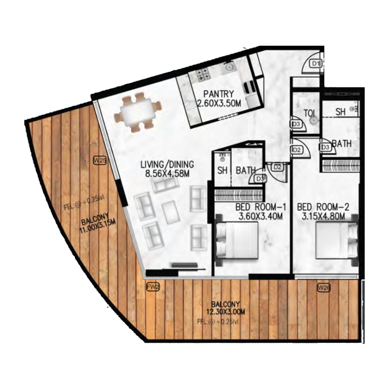 Apartments plan