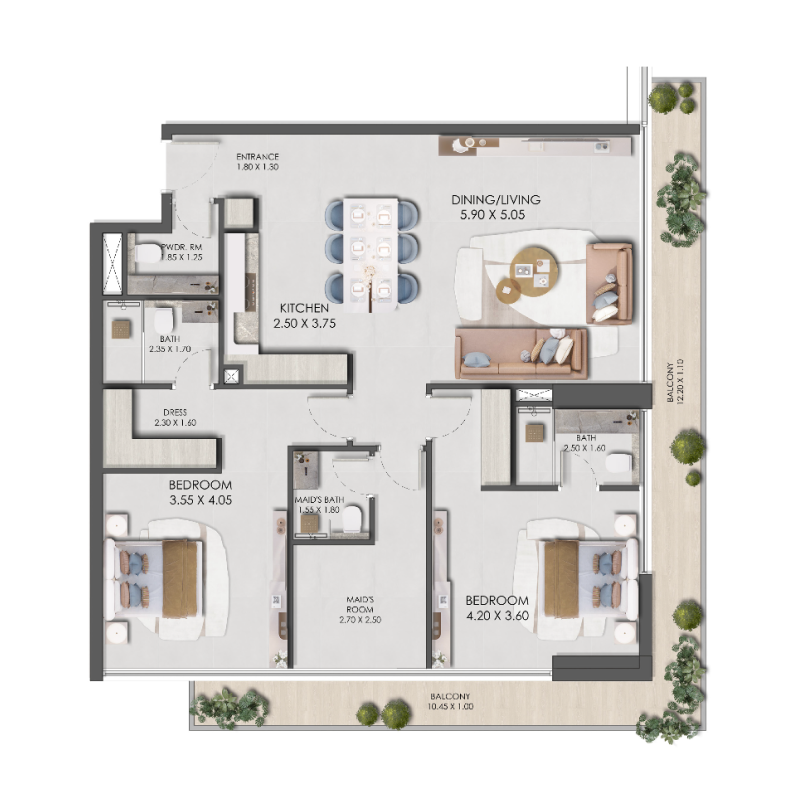 Apartments plan