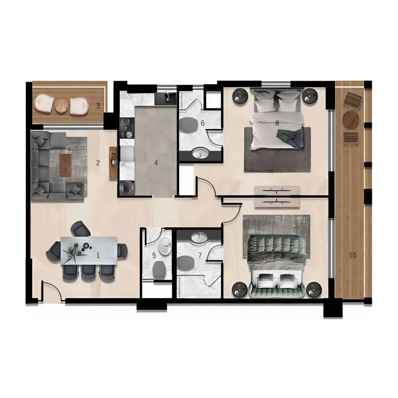 Apartments plan