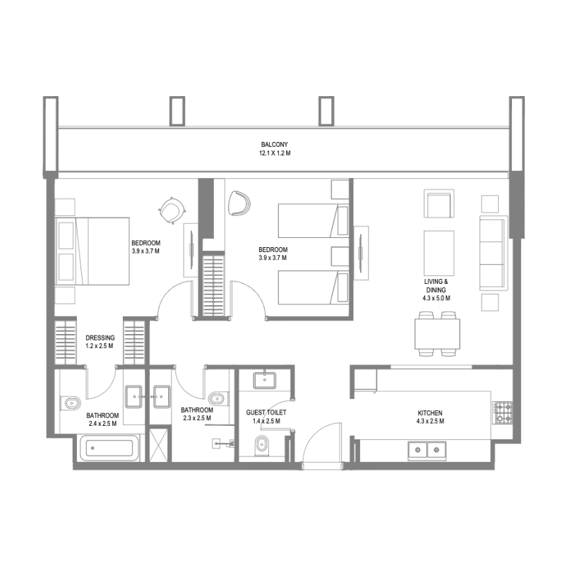 Apartments plan