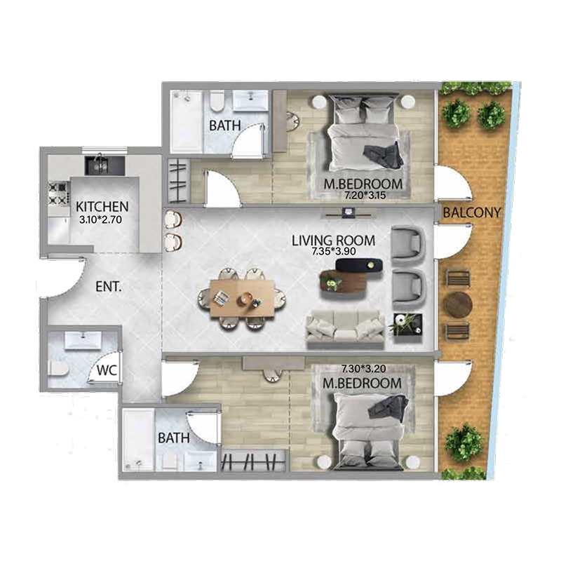 Apartments plan