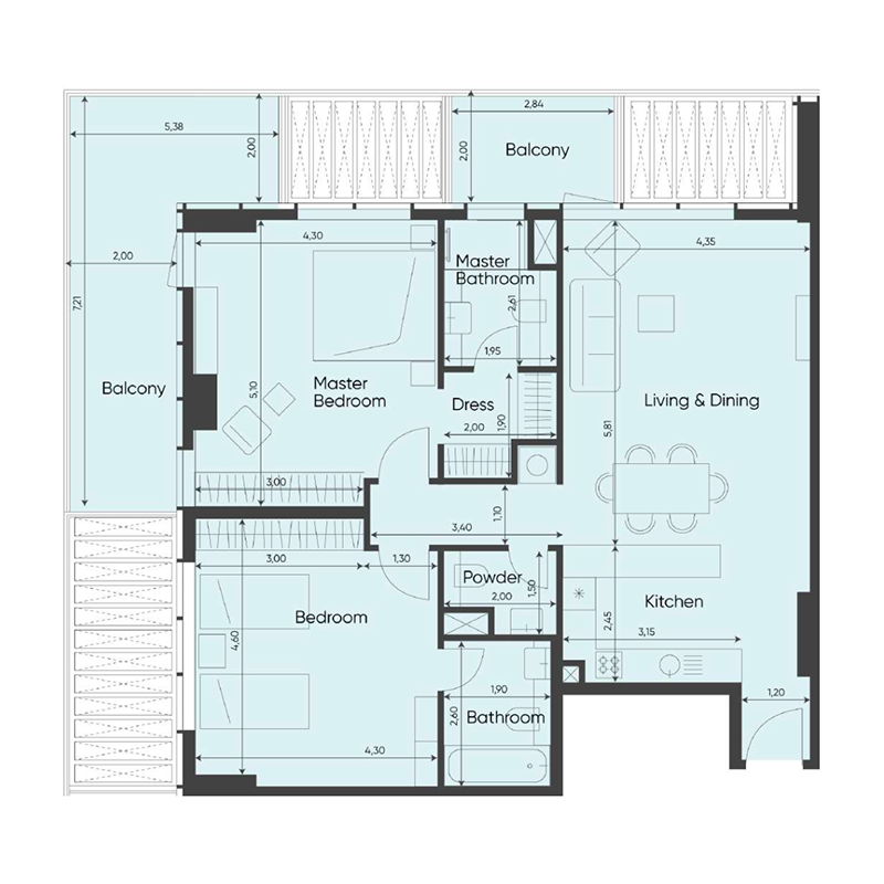 Apartments plan