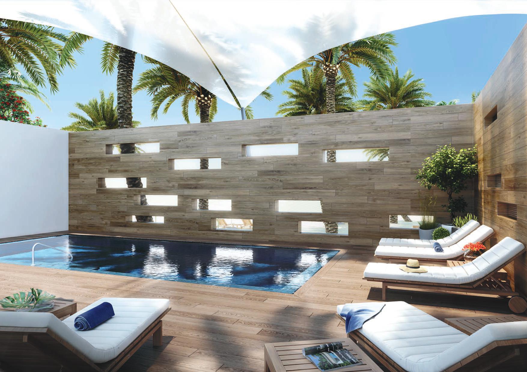 Waterfront sun loungers amenity image