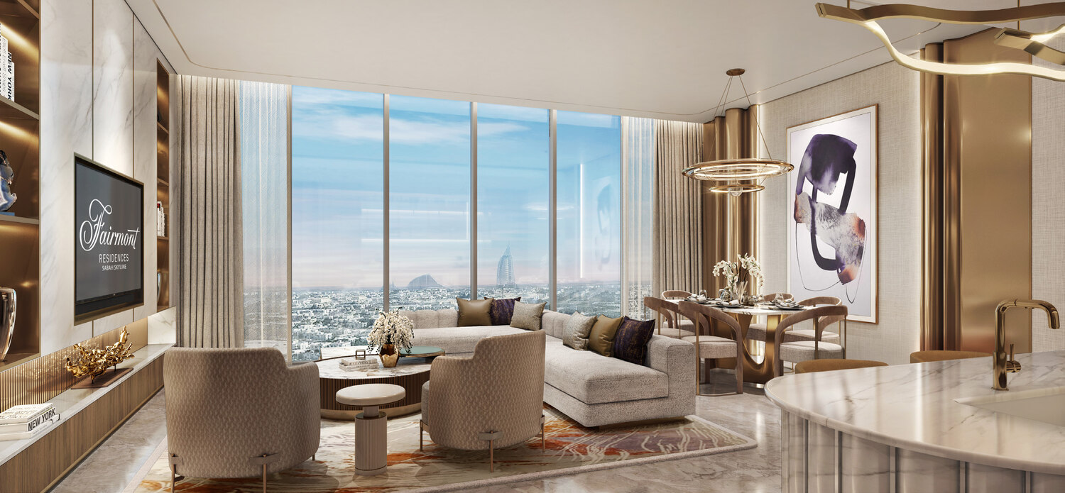 Fairmont Residences Dubai Skyline interior 3