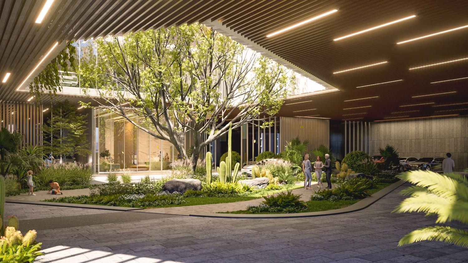 Lush Central Courtyard & Green Podium amenity image