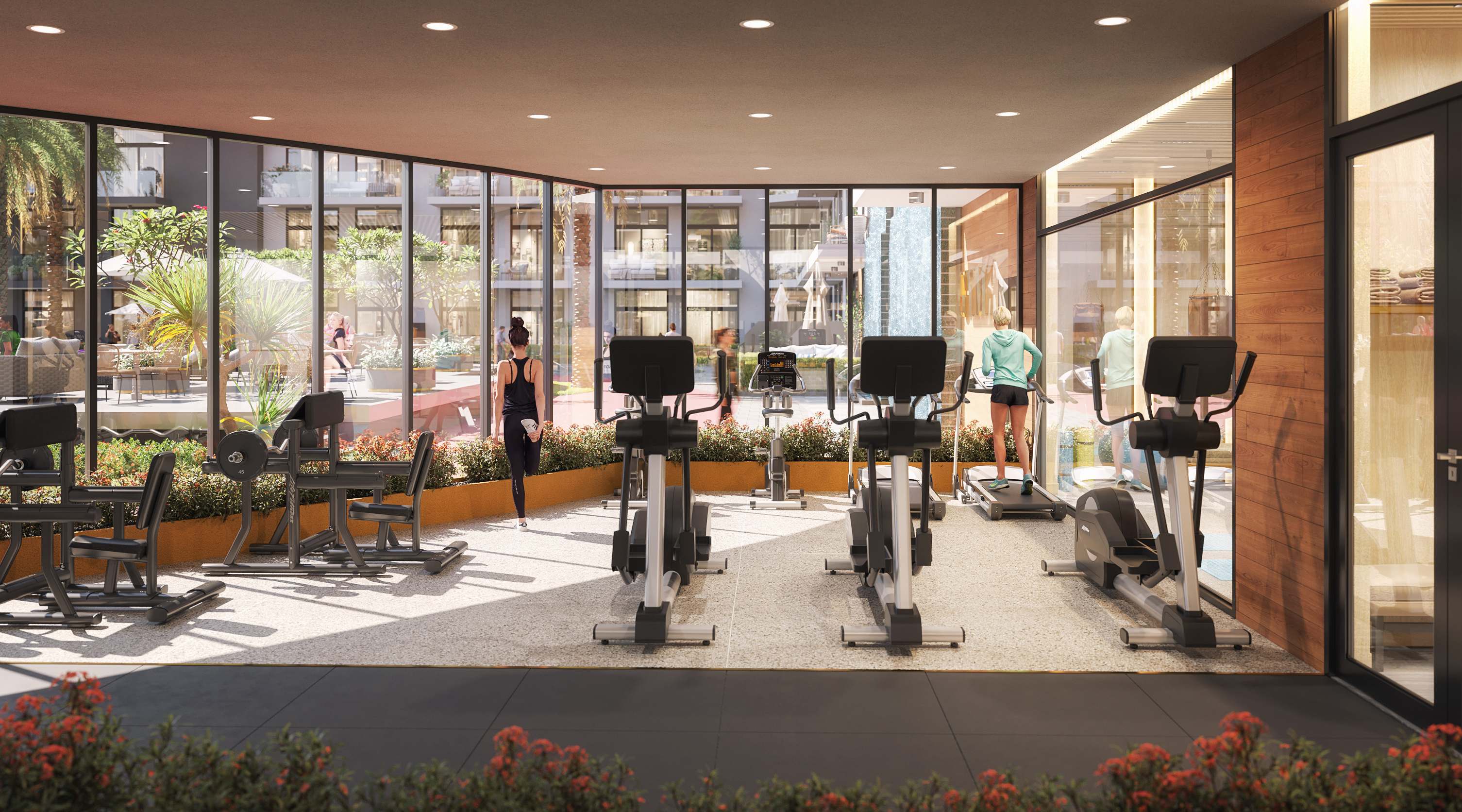 State-of-the-art Indoors And Outdoor Gym amenity image