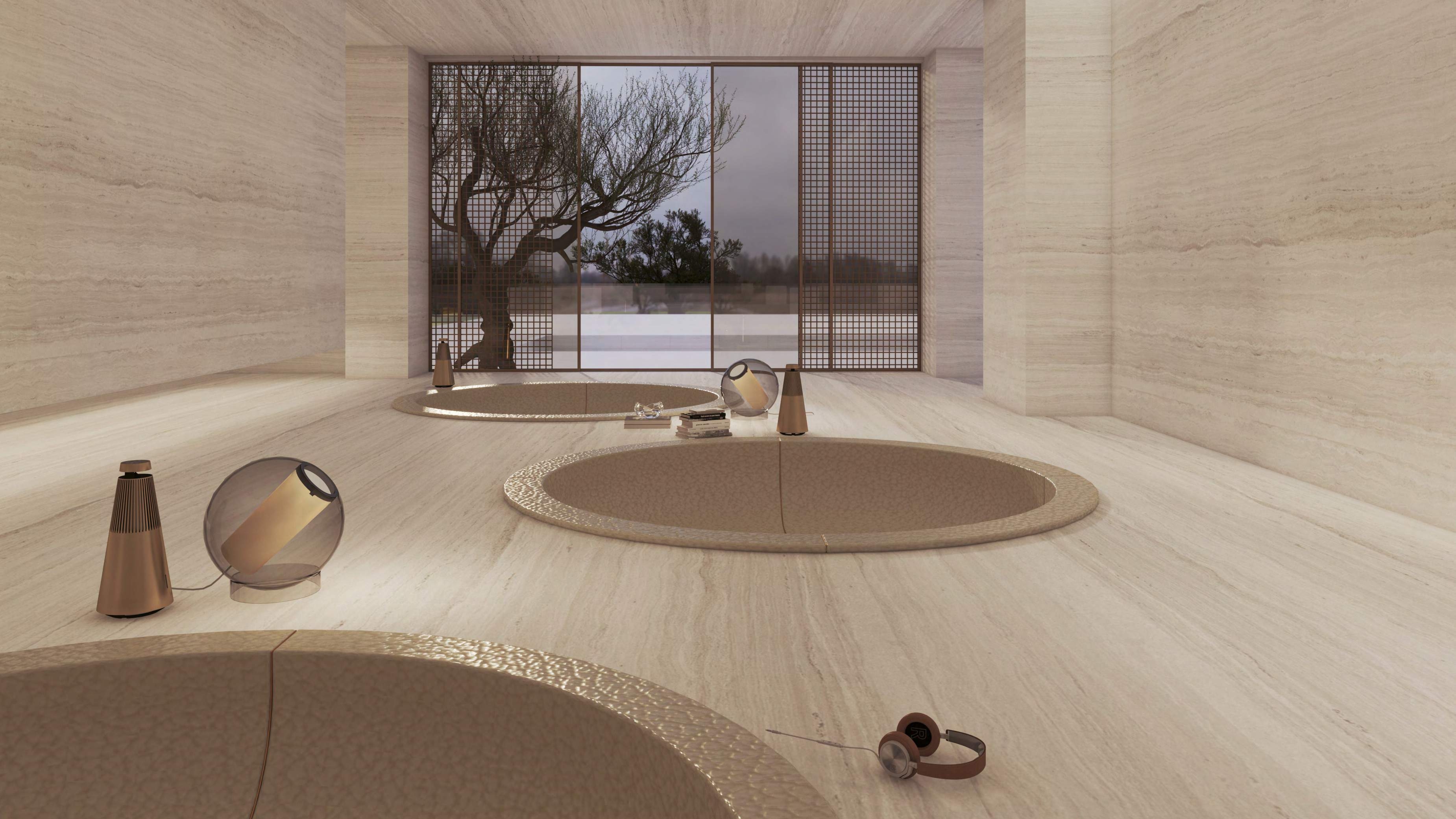 Individual chill pods for sound therapy amenity image