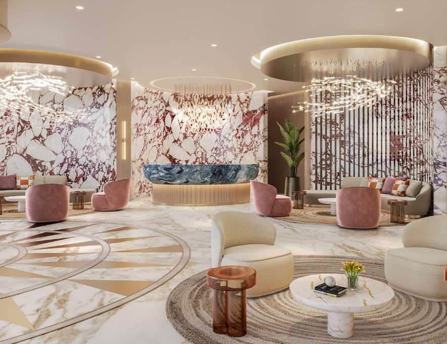 One Crescent Palm lobby 1