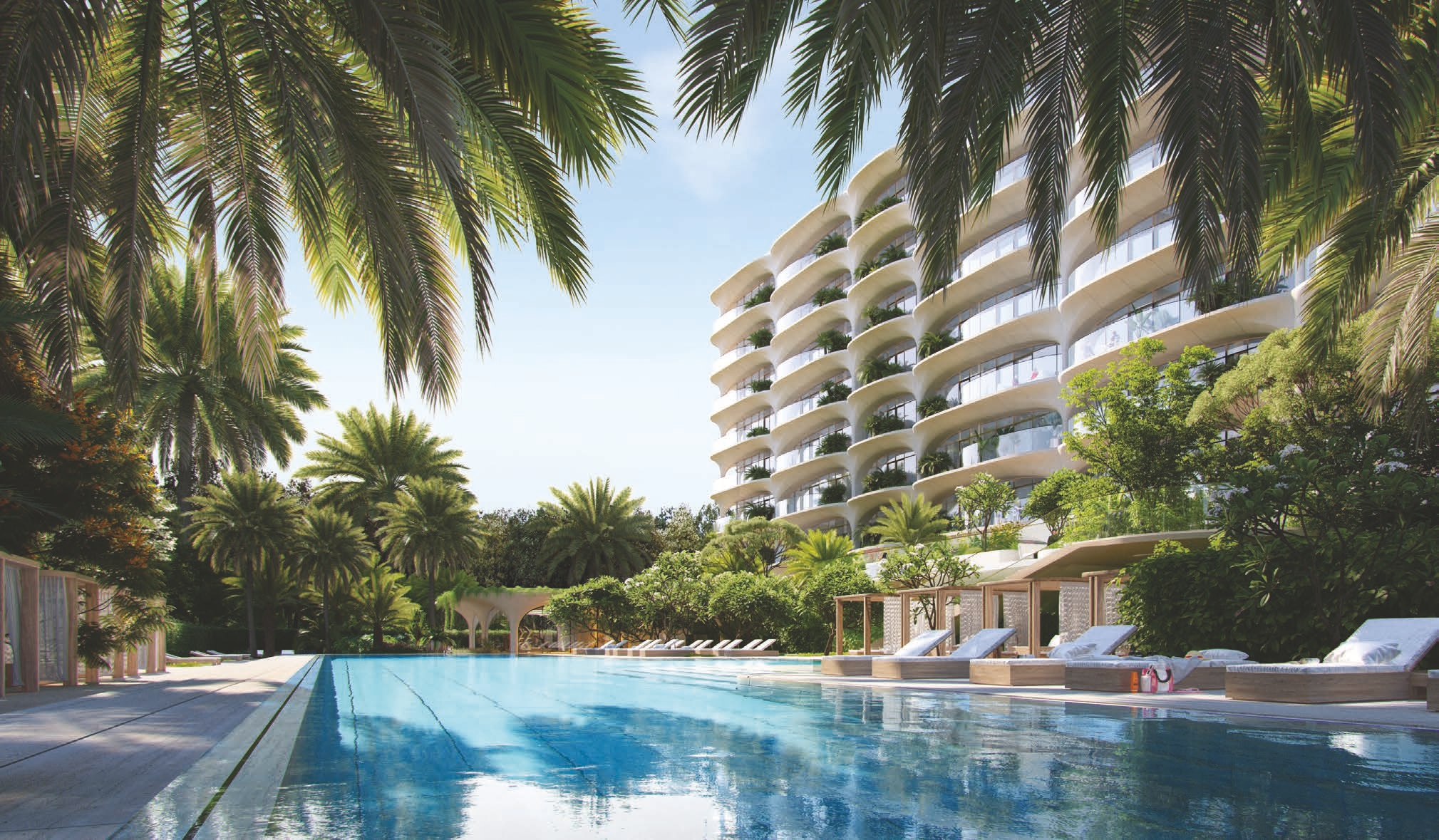 50-metre Olympic pool with lounge zones and gardens amenity image