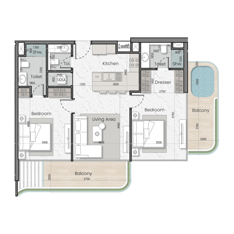 Apartments plan